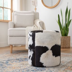 SARAHFORD BLACK OTTOMAN 19 (IN) 11