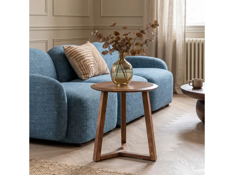 Macaria Side Table Walnut 2