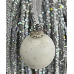 Snowball Hanging Ornament 3.5in 1