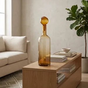 JORDANCROSS ORANGE GLASS VASE 20 (IN) 11