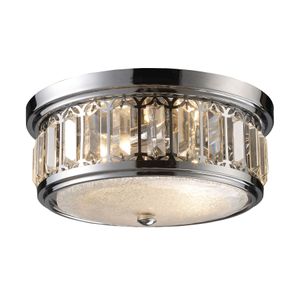 Salena 13'' Wide 2-Light Flush Mount - Polished Chrome 1