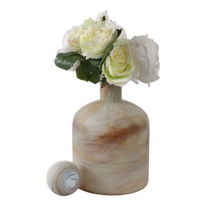 NEWTONGROVE GRAY GLASS VASE 13 (IN) 3