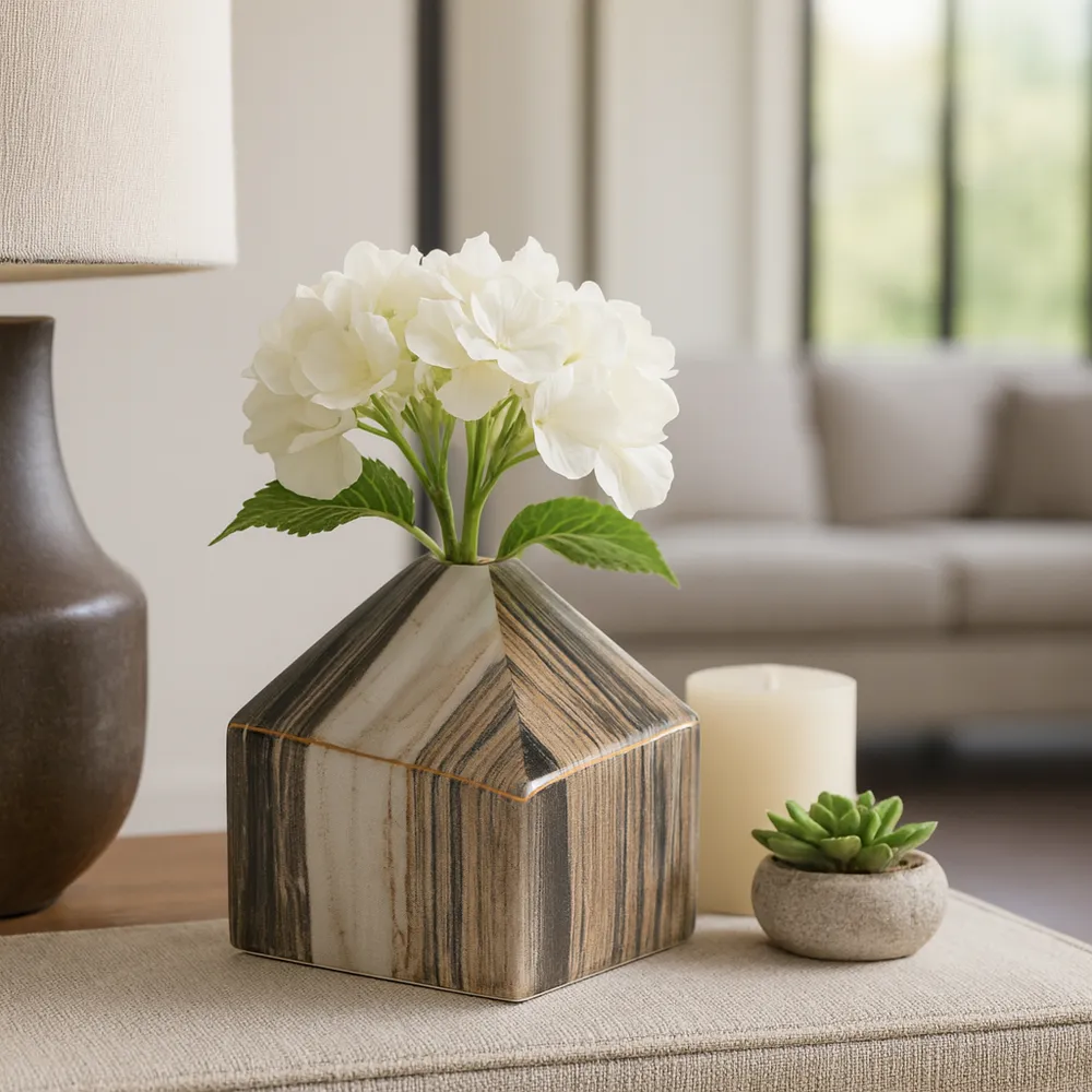BOLTONSHAW GRAY VASE 5 (IN)