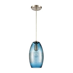 Ebbtide 6'' Wide 1-Light Mini Pendant - Satin Nickel 2