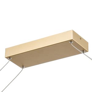 Minimalist 36'' Wide Integrated LED Linear Chandelier - Soft Gold 4