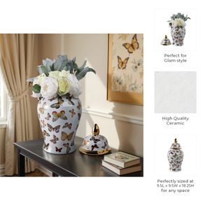 HAMDENWORTH WHITE CHINOISERIE 19 (IN) 10