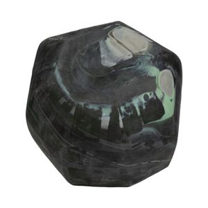 DYLANDALE GREEN GLASS VASE 10 (IN) 7