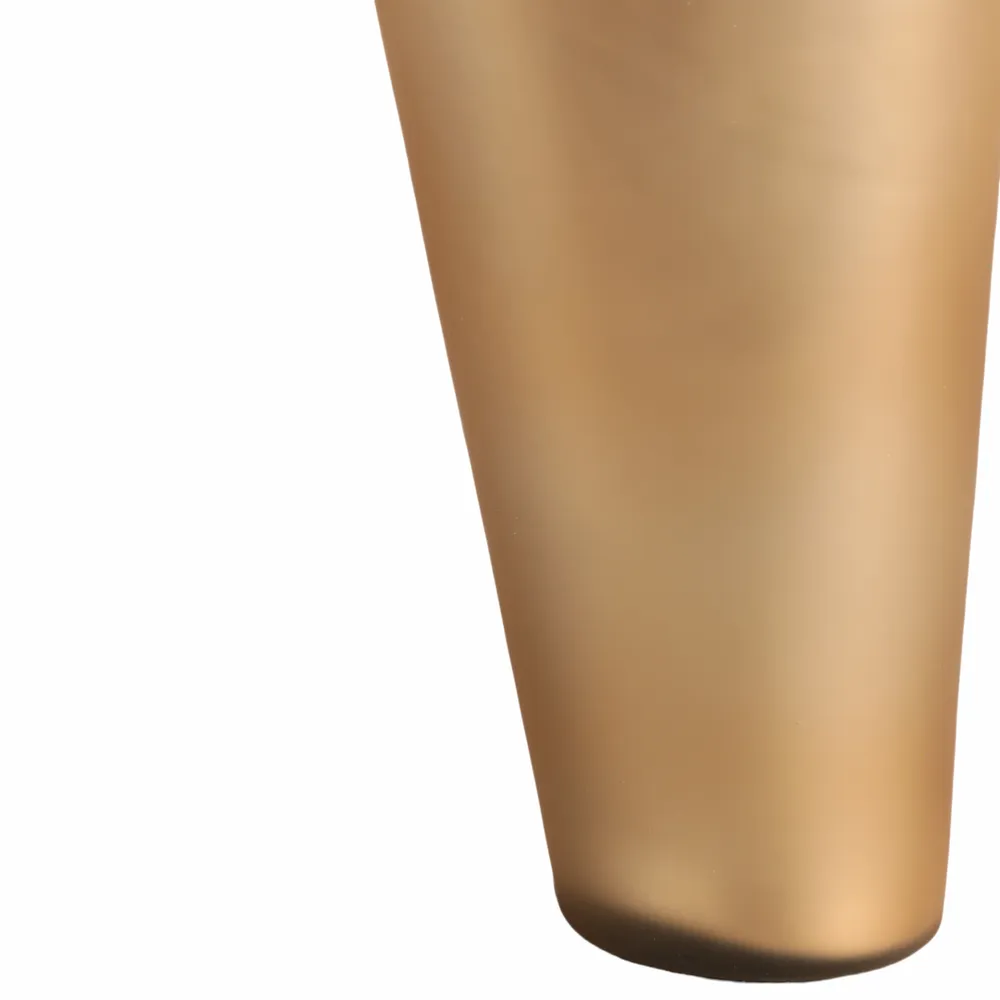 BAKERSHAW GOLD GLASS VASE 18 (IN)