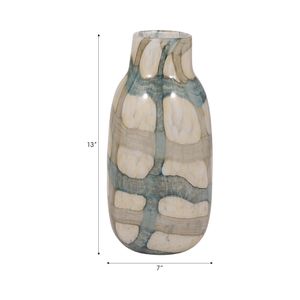CRANEWORTH BLUE GLASS VASE 13 (IN) 7
