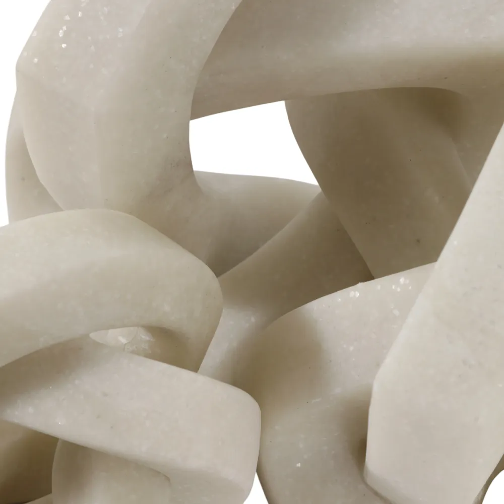 PEYTONHAM SET OF 3 WHITE DECOR 6 (IN)