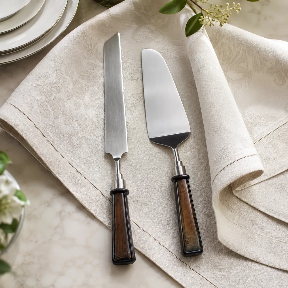 GRAYSONSTONE SET OF 2 SILVER SERVEWARE 1 (IN)