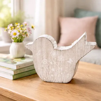 Whitewashed Bird 6in