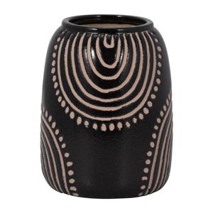 NORAMILL BLACK VASE 9 (IN) 1