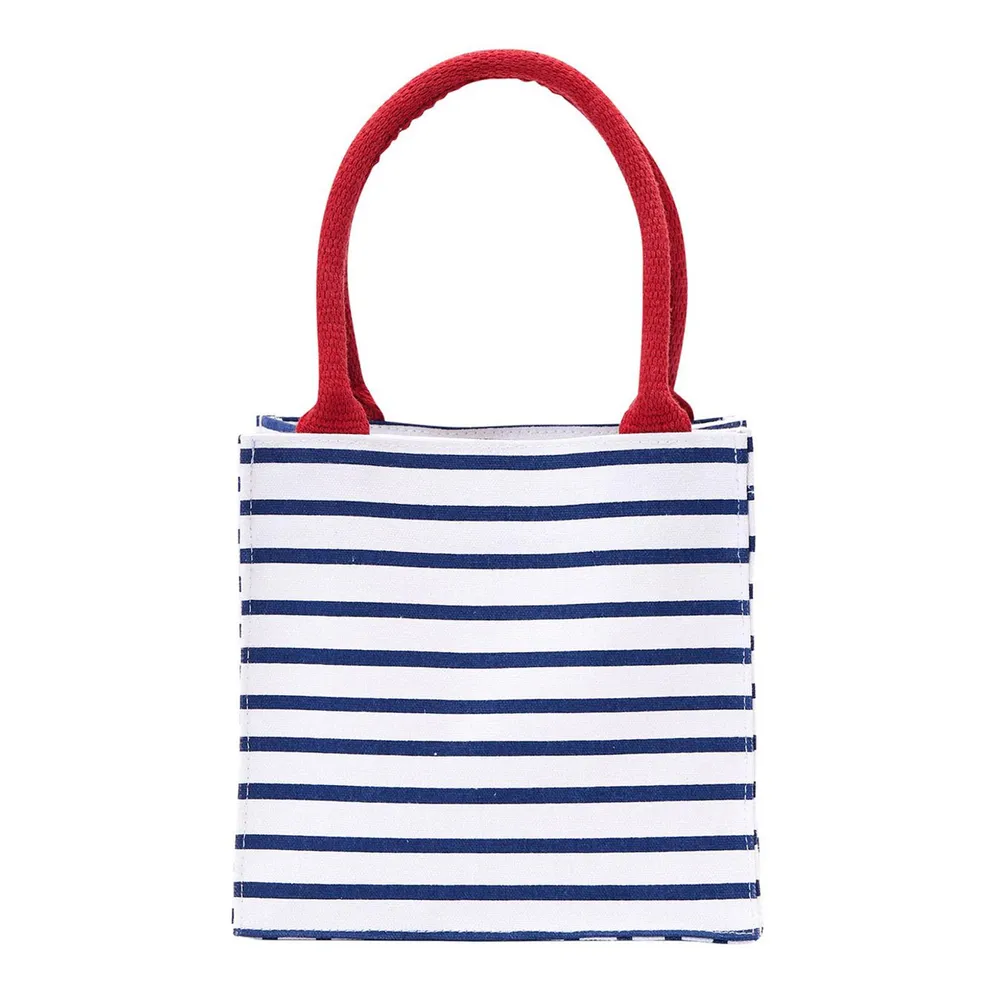 Bateau Stripe Navy Reusable Itsy Bitsy Gift Bag