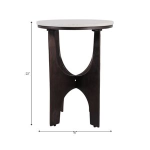 GARSONFIELD WHITE TABLE 22 (IN) 7