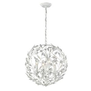 Circeo 19'' Wide 4-Light Chandelier - Antique White 1