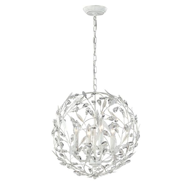 Circeo 19'' Wide 4-Light Chandelier - Antique White