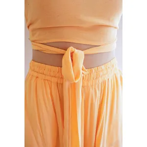 Challis Drawstring Balloon Pant / Cumin 3