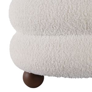 BLAINERIDGE IVORY OTTOMAN 18 (IN) 6