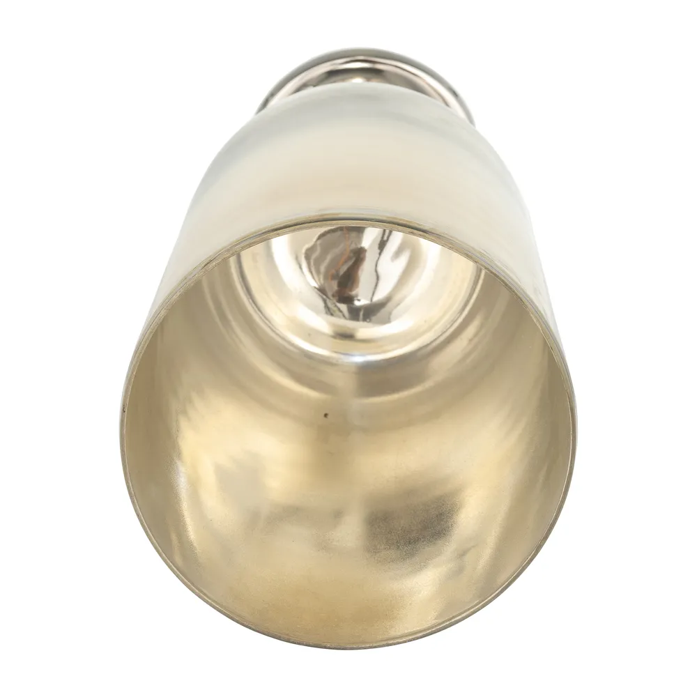 ROCKWIND WHITE GLASS VASE 17 (IN)