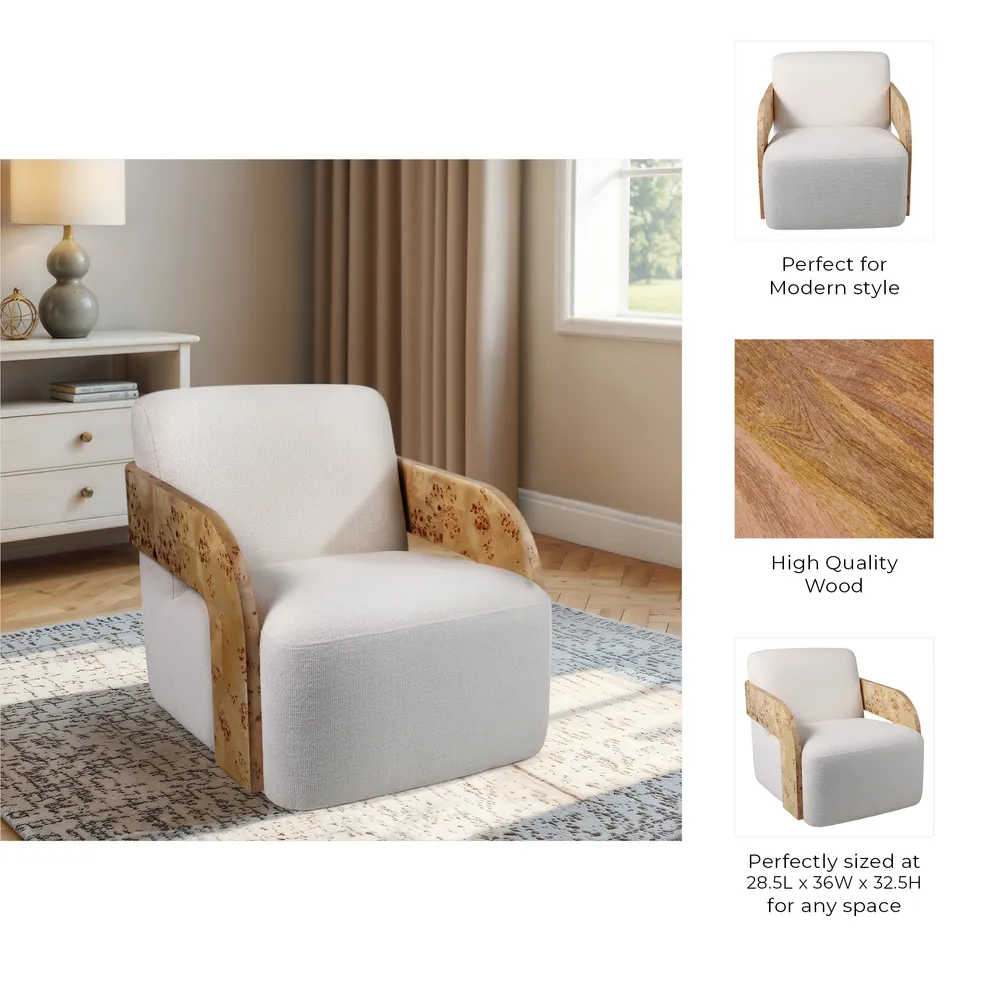 SKYLERCROSS IVORY CHAIR 33 (IN)