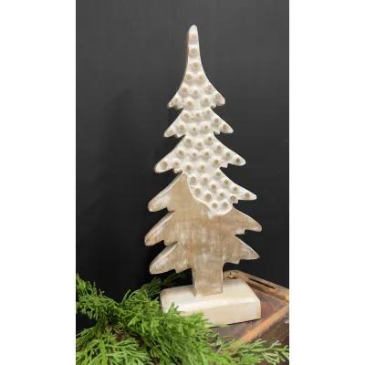Wooden Beaded Tree 12x5in