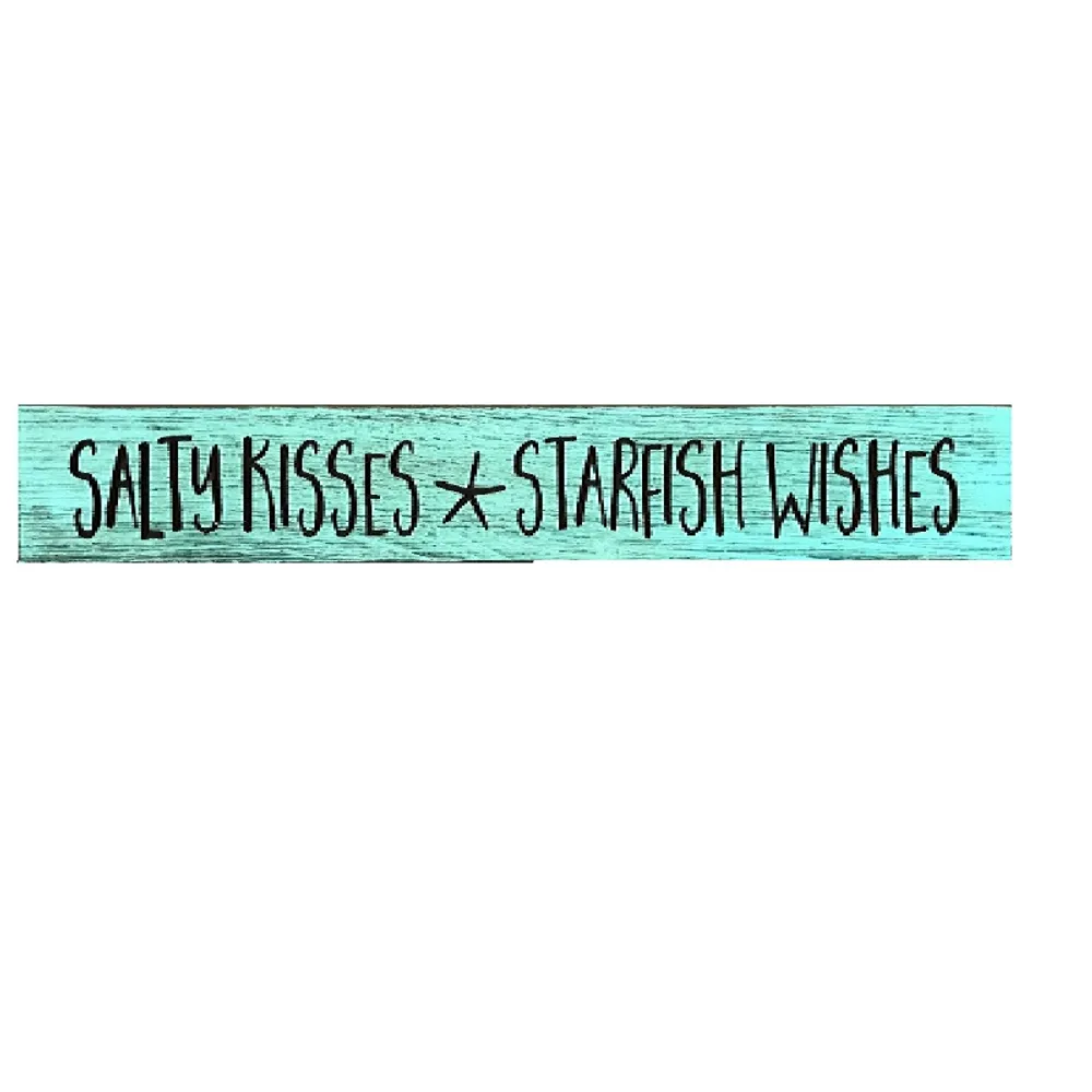 24" USA SALTY KISSES ROUTED BARNWOOD SIG