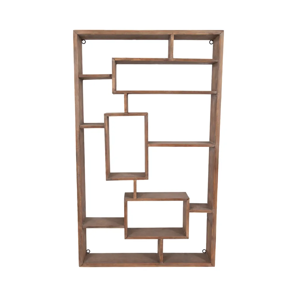 RAFETON BROWN WALL SHELF 39 (IN)