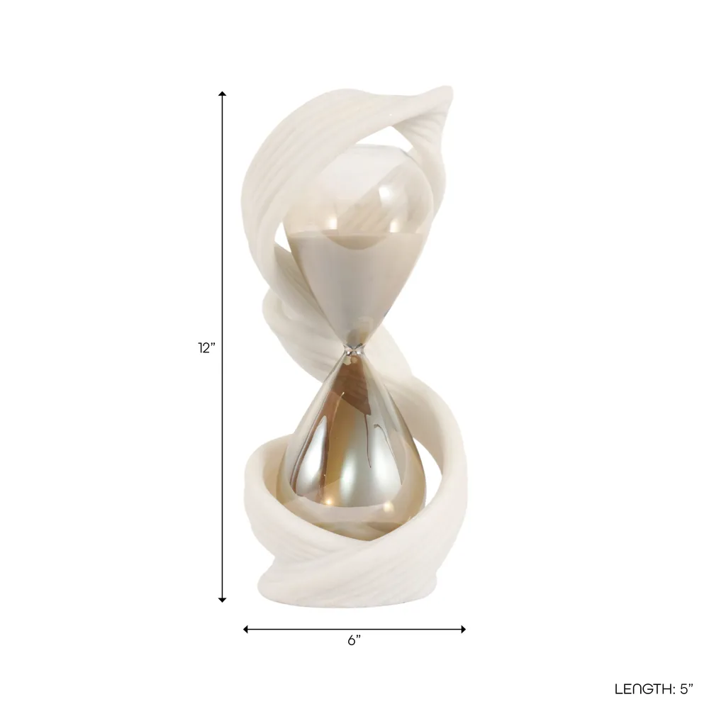 DENVERBEACH WHITE HOURGLASS 12 (IN)
