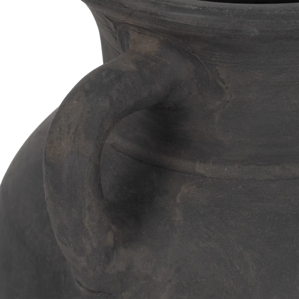 CARLINROSE BLACK VASE 10 (IN)