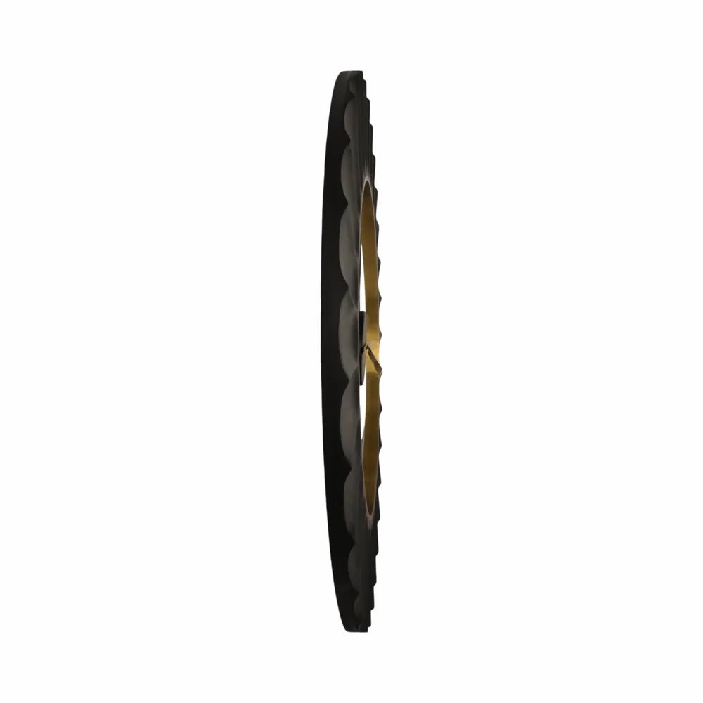 TROYWELL BLACK WALL CLOCK 40 (IN)