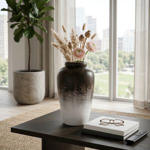 WILSONMOOR WHITE VASE 17 (IN) 10