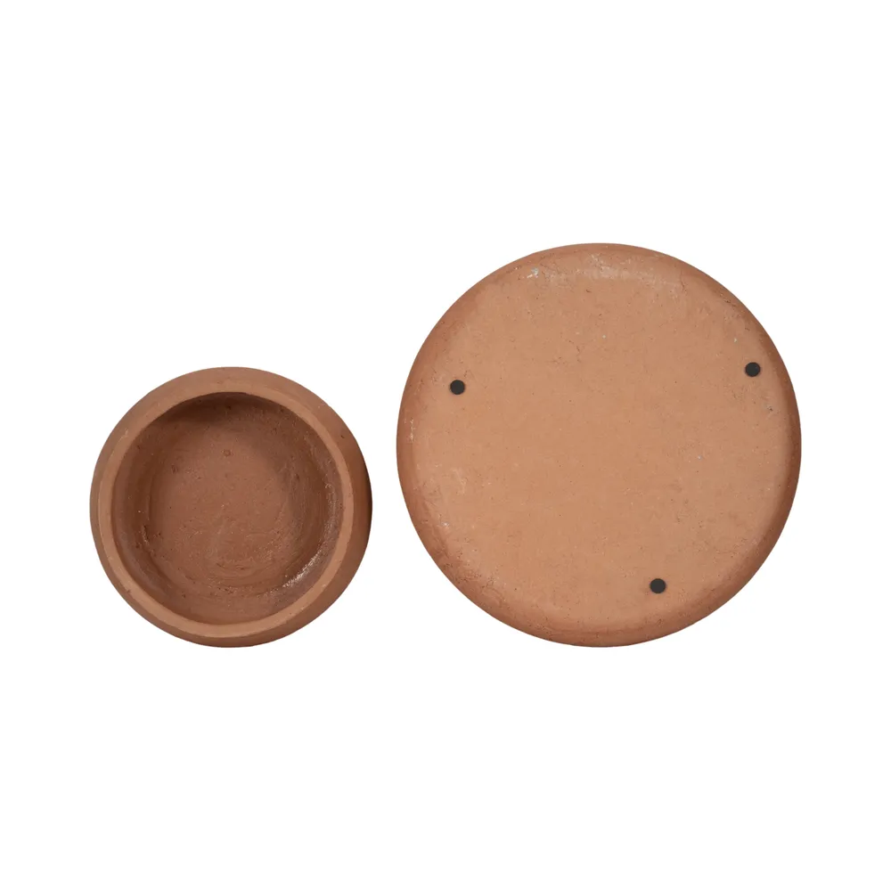 HOLLISHOLM SET OF 2 BROWN BOWLS 4 (IN)