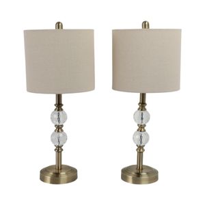 BRAXTONLAKE SET OF 2 GOLD LAMPS 26 (IN) 4