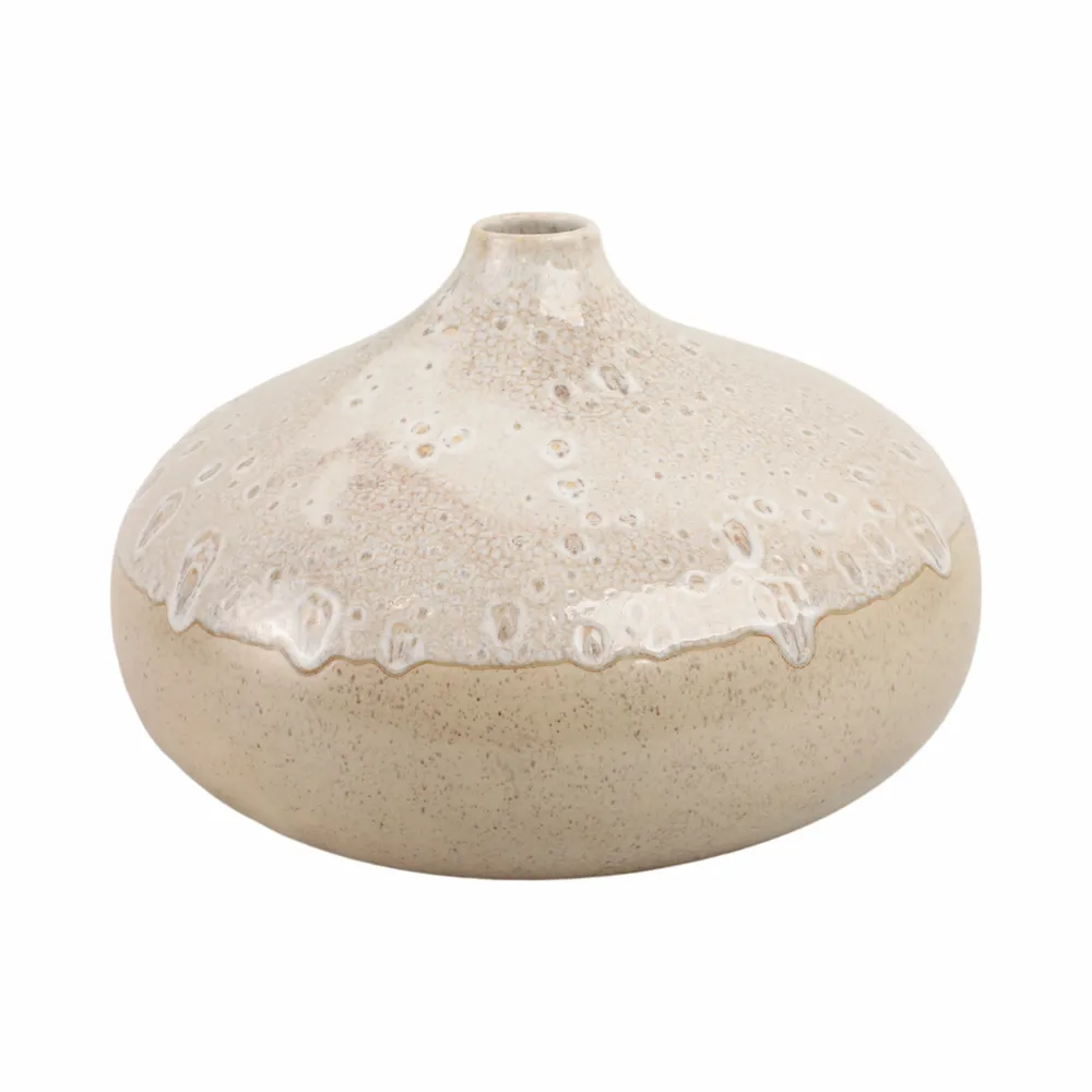EMMETOAK CREAM VASE 9 (IN)