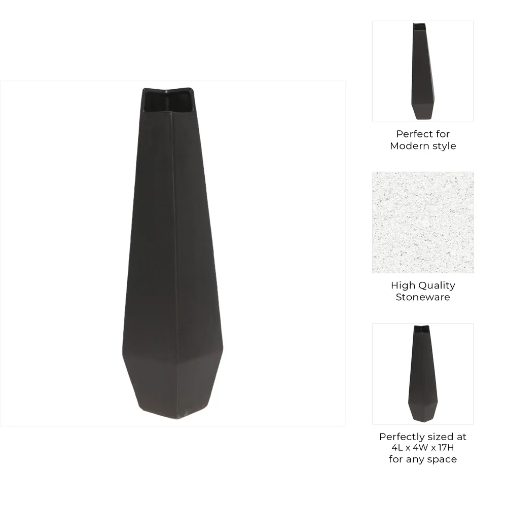 CANTONSTONE GRAY VASE 17 (IN)