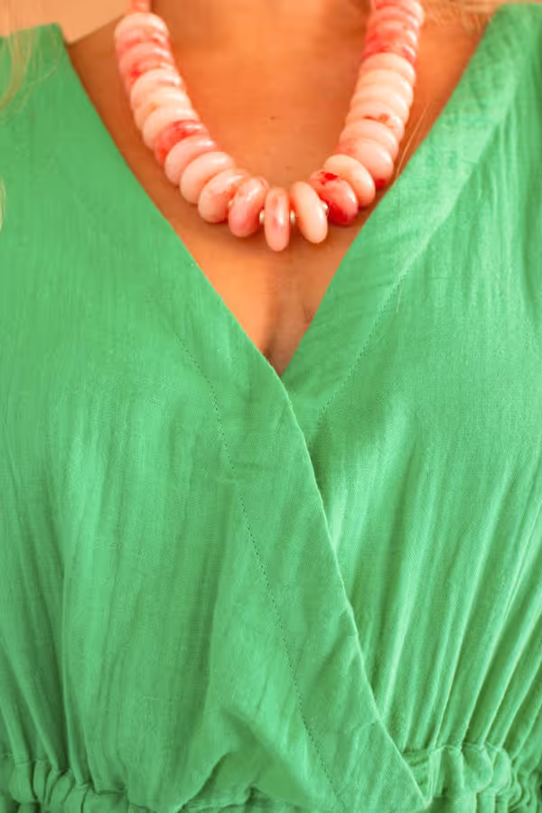 Jumper with Drawstring Waist / Kale