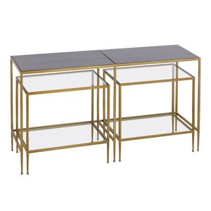 Carrick Nesting Console Table - Set of 3 Dark Mahogany 2