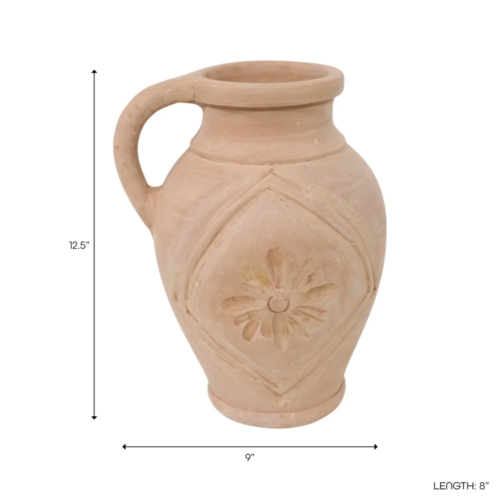GAVIN RED VASE 13 (IN)