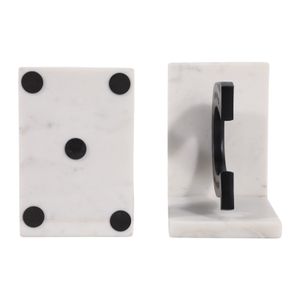 BARTONPARK SET OF 2 BLACK BOOKENDS 6 (IN) 7