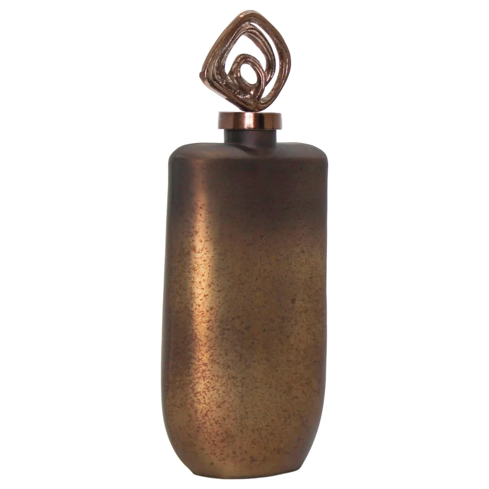 FINLEYGROVE BRONZE GLASS VASE 17 (IN)