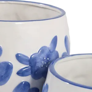NICKGROVE SET OF 2 BLUE PLANTER 7 (IN) 7