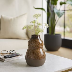 HARLEMHAVEN BROWN VASE 12 (IN) 11