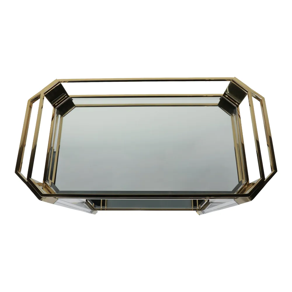 JUNEMORE CLEAR BAR CART 32 (IN)