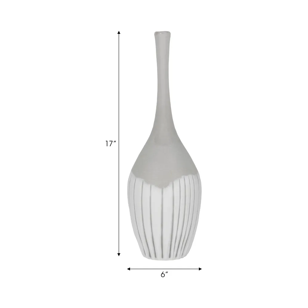 17" DULCET MEDIUM GLASS BOTTLE