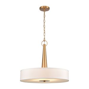 Leo 22'' Wide 4-Light Pendant - Brushed Gold 1