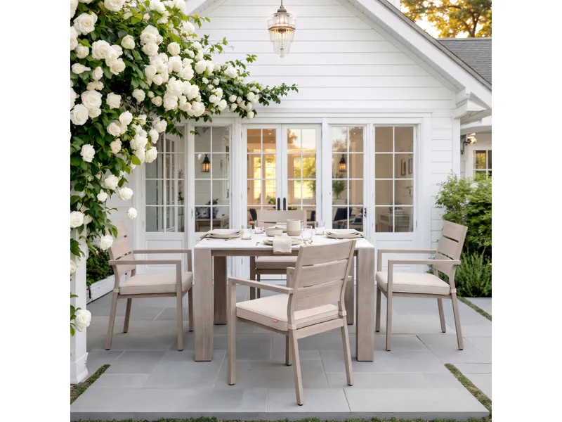 Leilani Square Dining Table (42") White 10