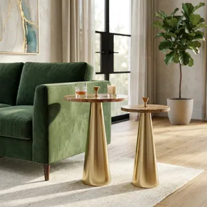 LOCHSHAW SET OF 2 GOLD TABLE 22 (IN) 10
