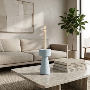 CARLIN BLUE CANDLE HOLDER 8 (IN) 2