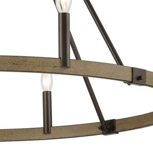 Transitions 36'' Wide 8-Light Chandelier - Oil Rubbed Bronze 2